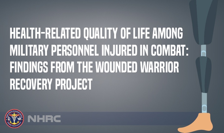 NHRC Researchers Investigate Unique Factors Associated with Quality of Life for Combat-Injured Warfighters