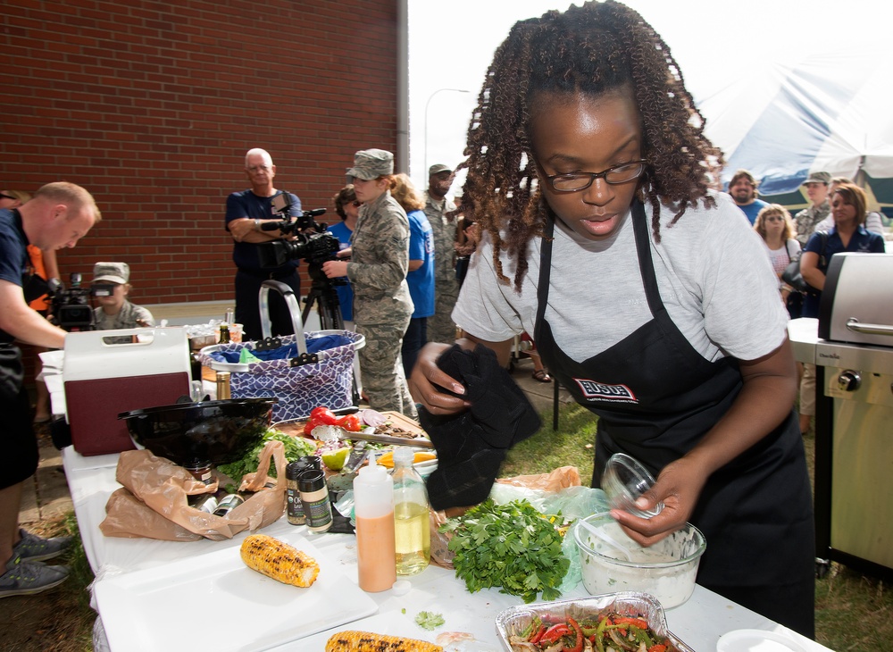Chef Irvine sees what's cookin' at Wright-Patt!