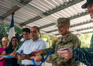 NMCB 1 Seabees Paint Honduran Schoolhouse