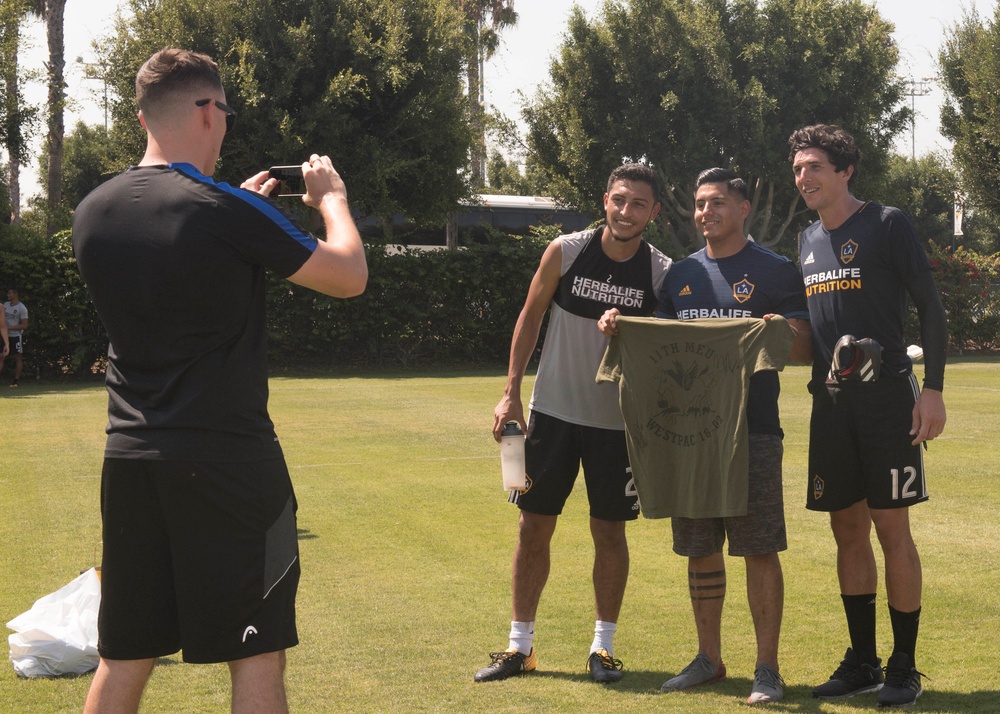 U.S. Service Members Visit LA GALAXY