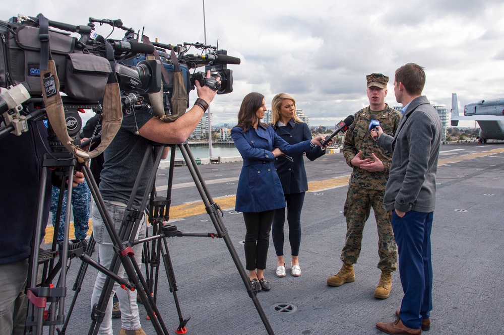 Melbourne Locals Visits USS Bonhomme Richard (LHD 6)