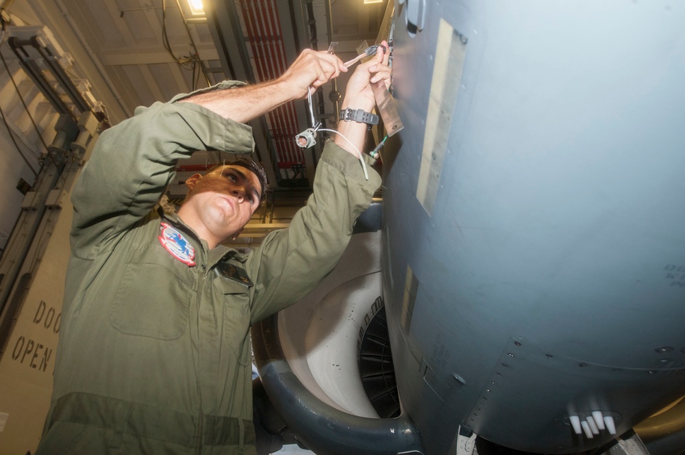 Marine conducts maintenance