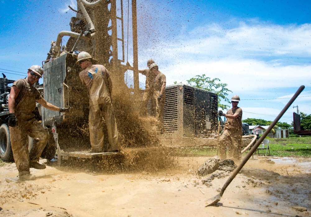 Seabees Drill Water Wells in Honduras during Southern Partnership Station 17