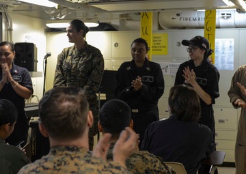 USS San Diego (LPD 22) celebrates Women’s Equality Day