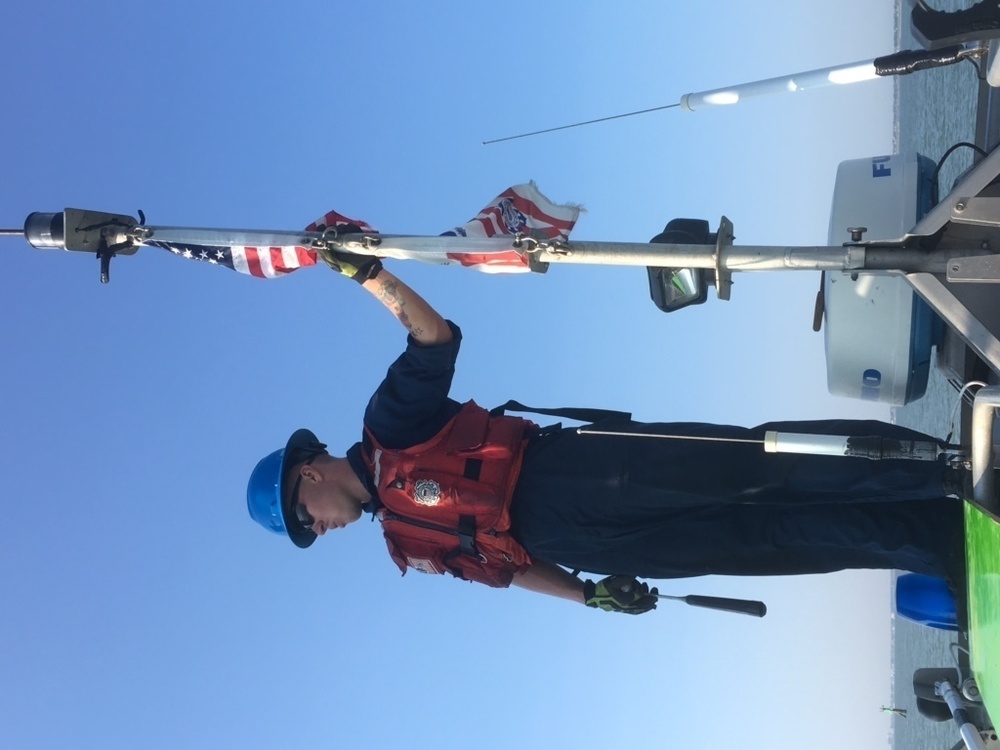 Coast Guard Aids to Navigation crews re-construct the Port of Corpus Christi after Hurricane Harvey