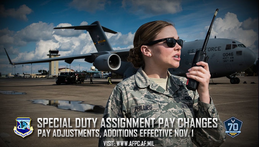 usaf special duty assignment pay