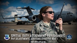 AF updates enlisted special duty assignment pay effective Nov. 1