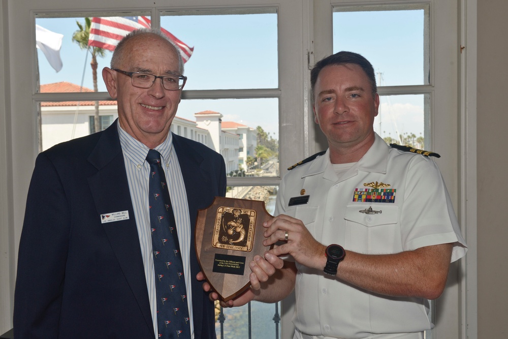 Los Angeles Yacht Club Hosts USS Pasadena Sailors During LA Fleet Week