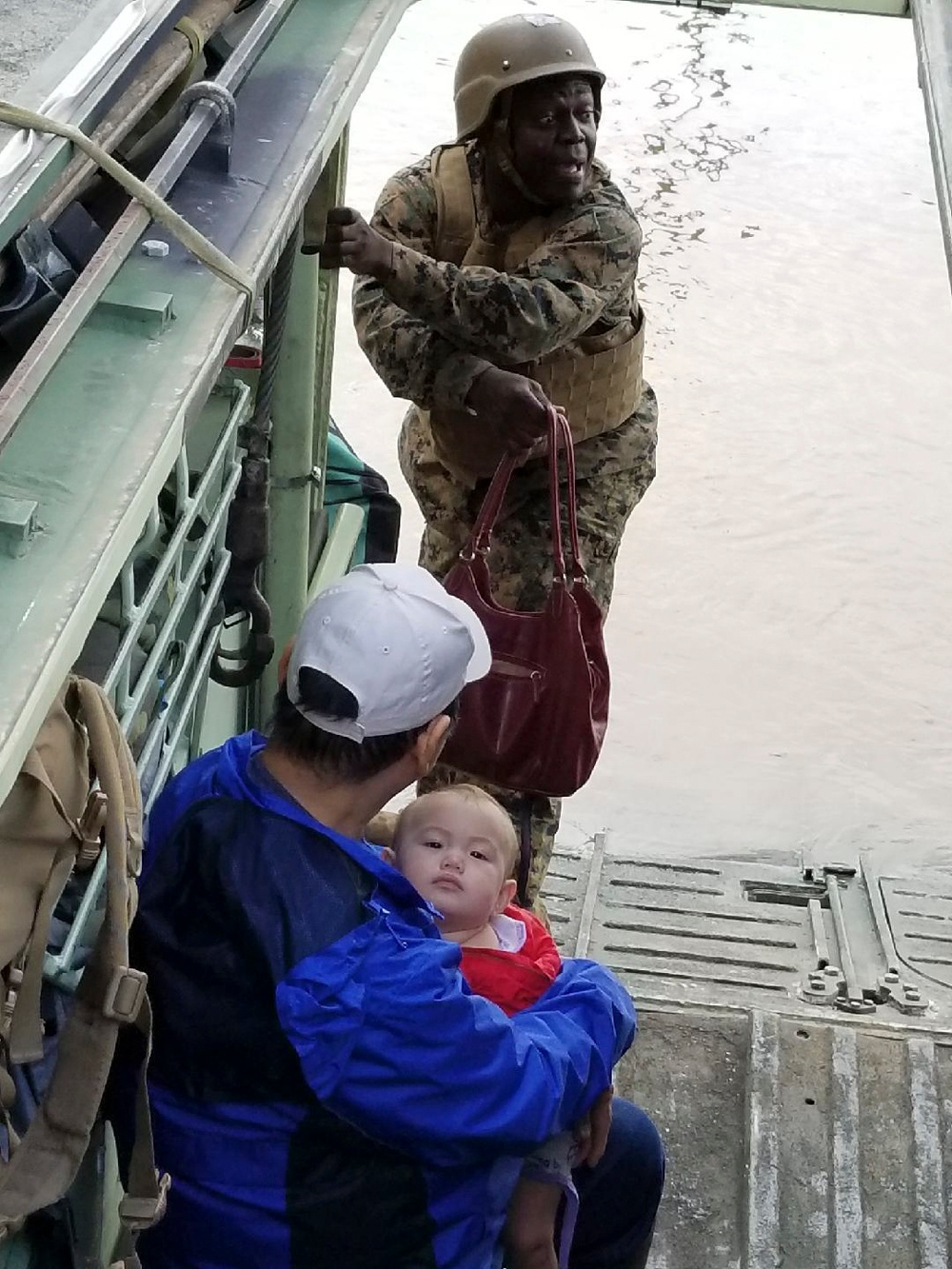 Marines use amphibious capabilities to rescue and assist Hurricane Harvey victims