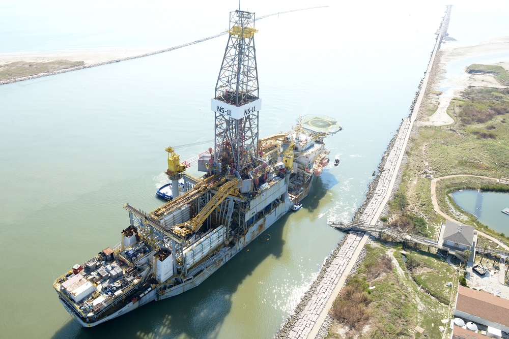 Drill ship aground near Corpus Christi