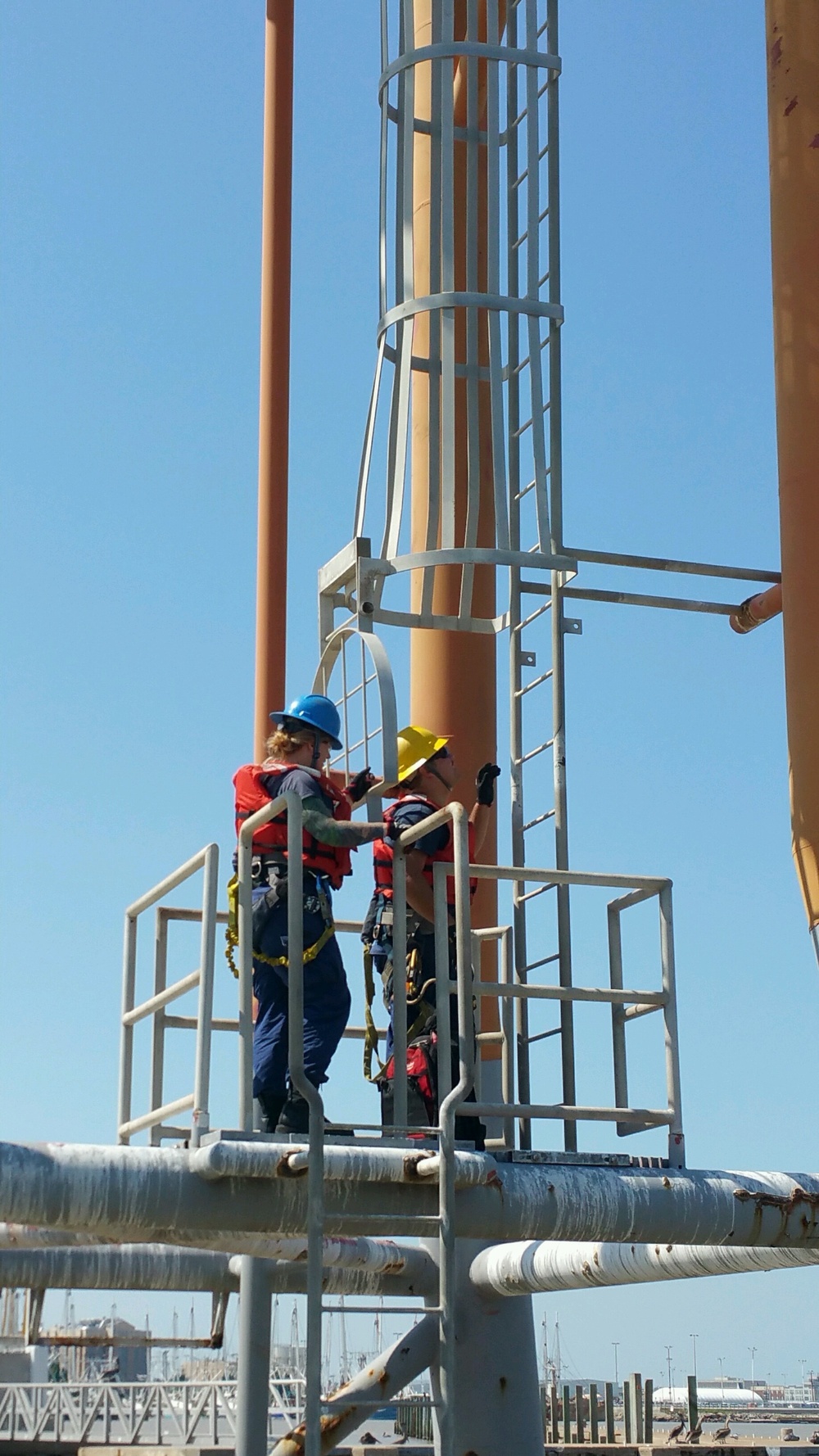 Coast Guard Aids to Navigation Team works to repair navigational markers