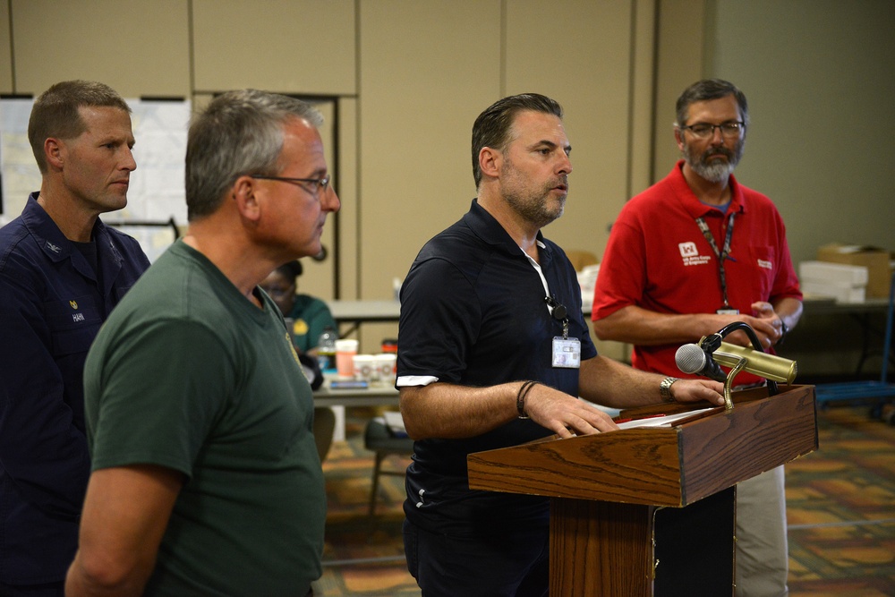 Coast Guard, partners hold press briefing near Corpus Christi