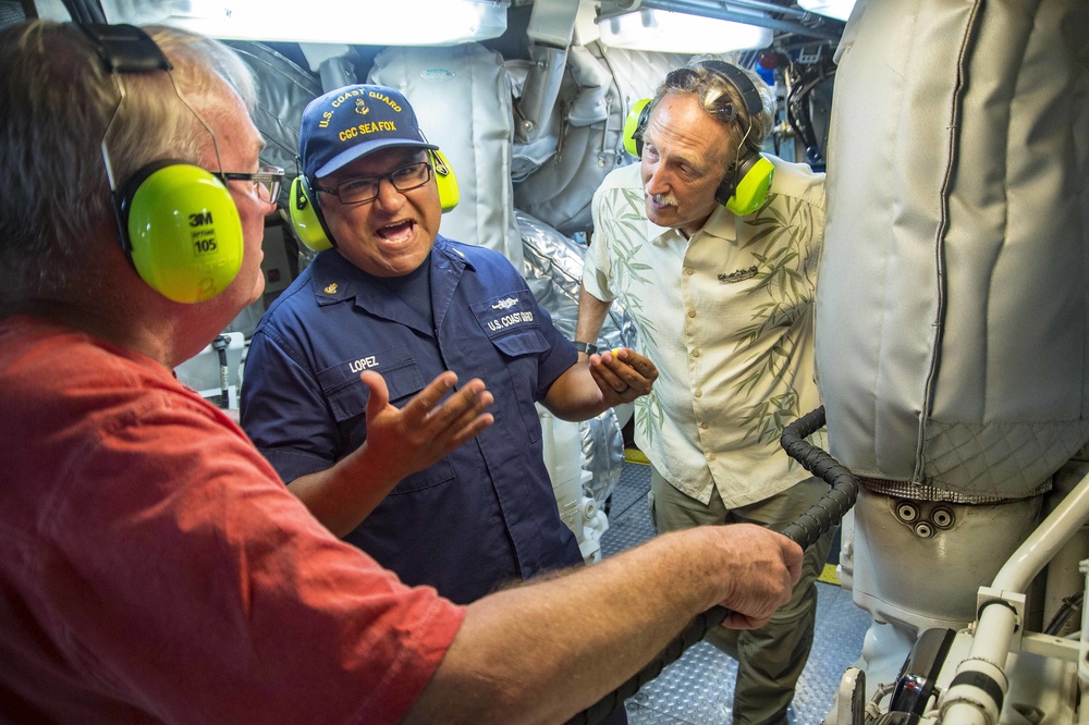 Former USS Sea Fox (SS 402) Submariners Visit Coast Guard Namesake