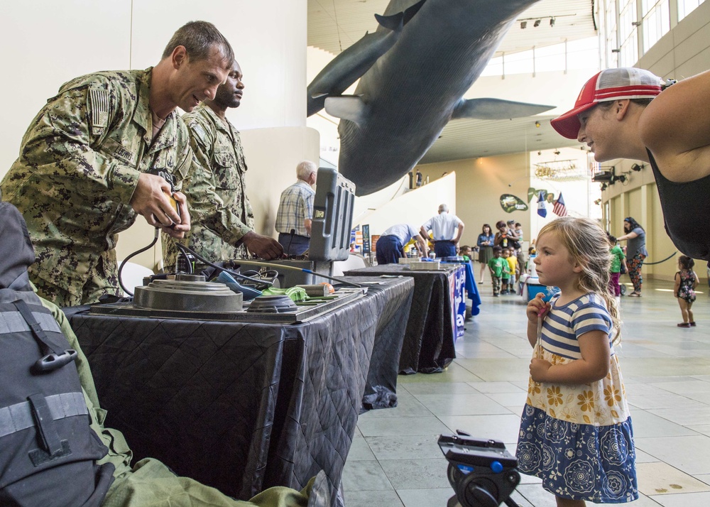 Sailors Visit Aquarium of the Pacific During Los Angeles Fleet Week