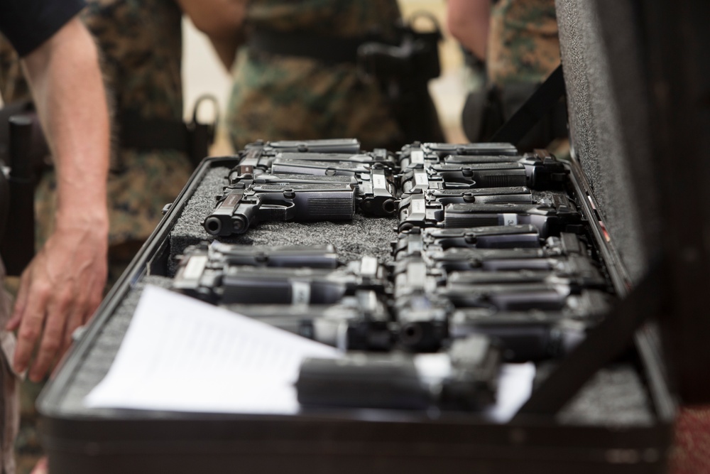 Absorbing the recoil: MPs fire the Beretta and M1014