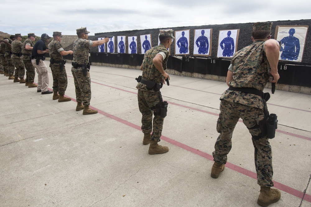 Absorbing the recoil: MPs fire the Beretta and M1014