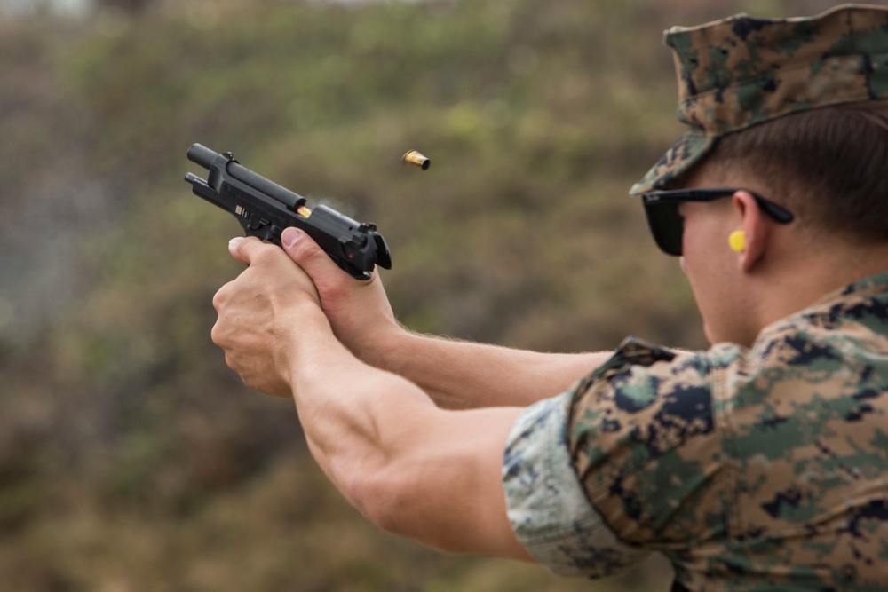 Absorbing the recoil: MPs fire the Beretta and M1014