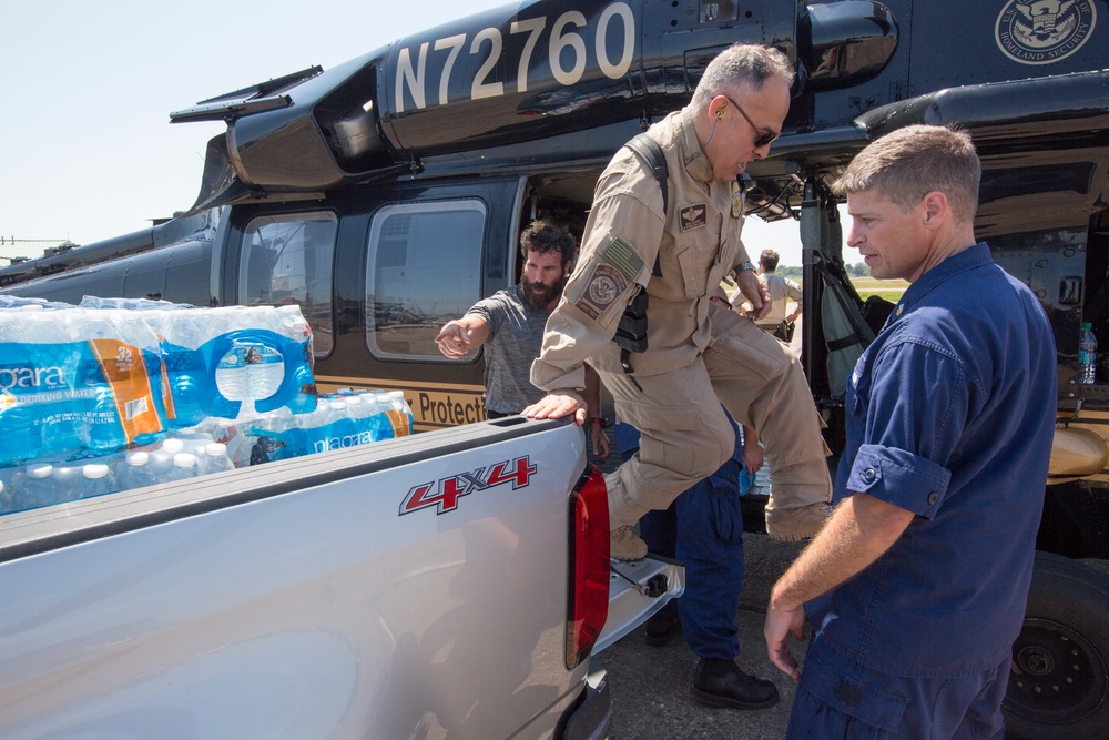 CBP, AMO Deliver Water and Rations Providing Support During Hurricane Harvey