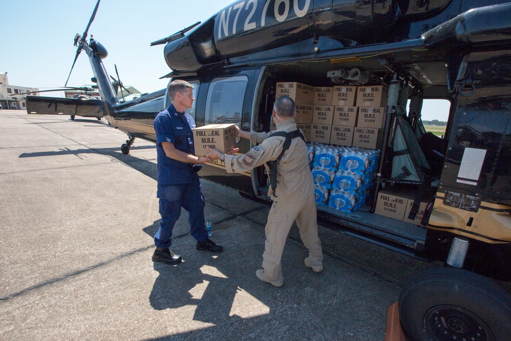 CBP, AMO Deliver Water and Rations Providing Support During Hurricane Harvey