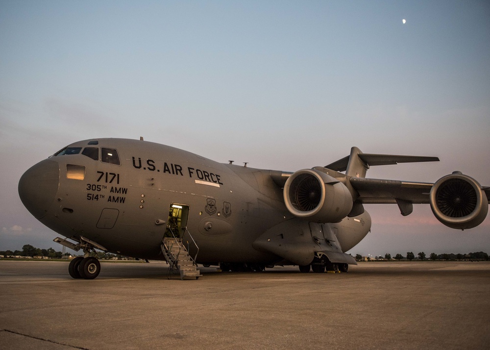 Scott Air Force Base 375th Aeromedical Evacuation Squadron respond to Hurricane Harvey