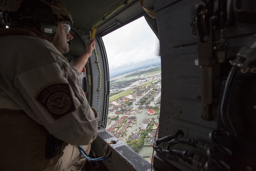 CBP AMO Provides Support to Communities Impacted by Hurricane Harvey