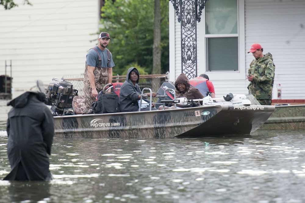 Hurricane Harvey flooding Port Arthur