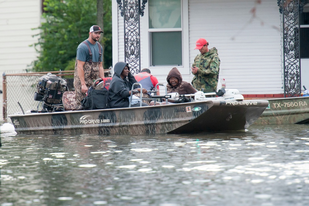 Hurricane Harvey flooding Port Arthur