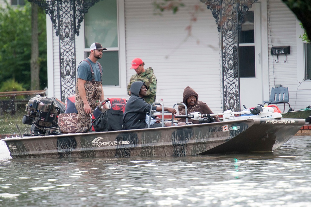 Hurricane Harvey flooding Port Arthur