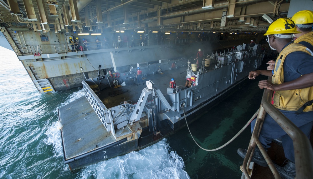 USS Wasp Departs Norfolk/ Well Deck Operations