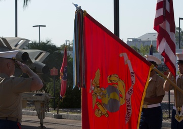 MACG-38 celebrates 50 years, rededicates battle colors