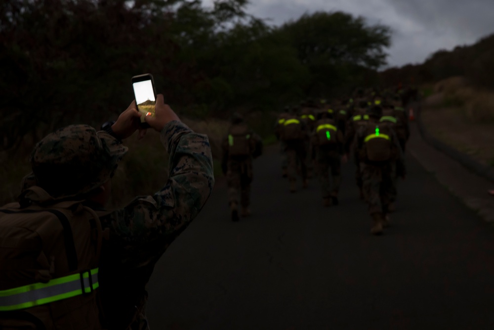 MCBH Headquarters Battalion Hike