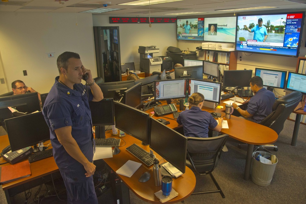 Coast Guard Atlantic Area personnel respond to Hurricane Harvey from Hampton Roads, Va.