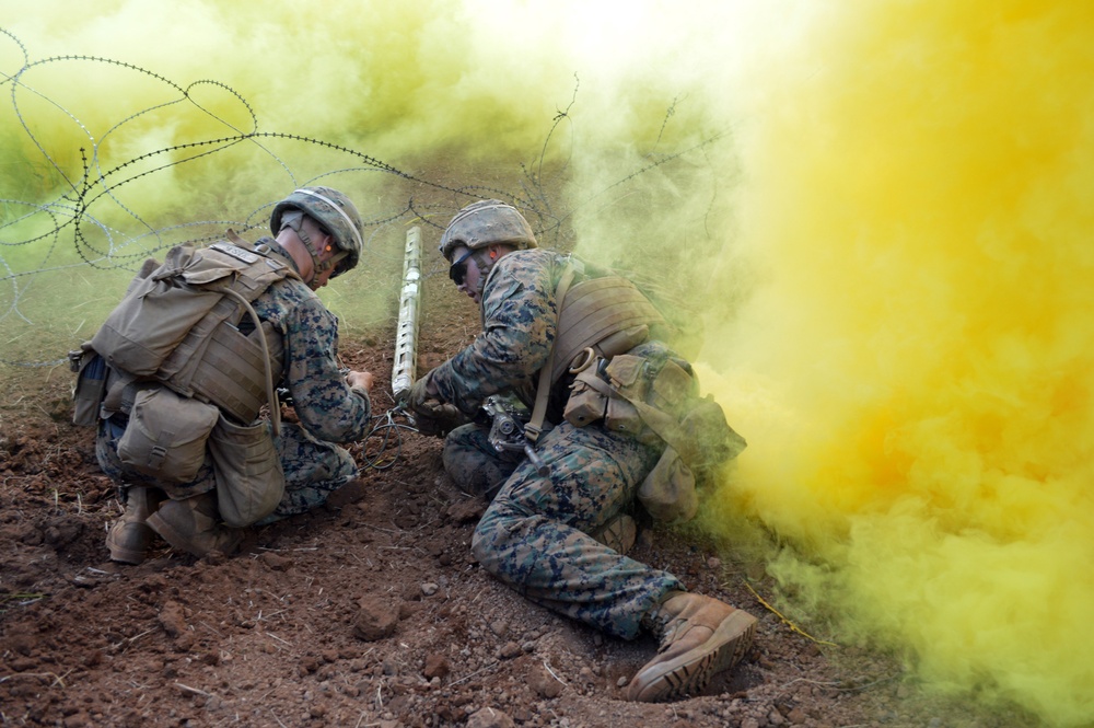 Marines, Combat Engineers blast away obstacles