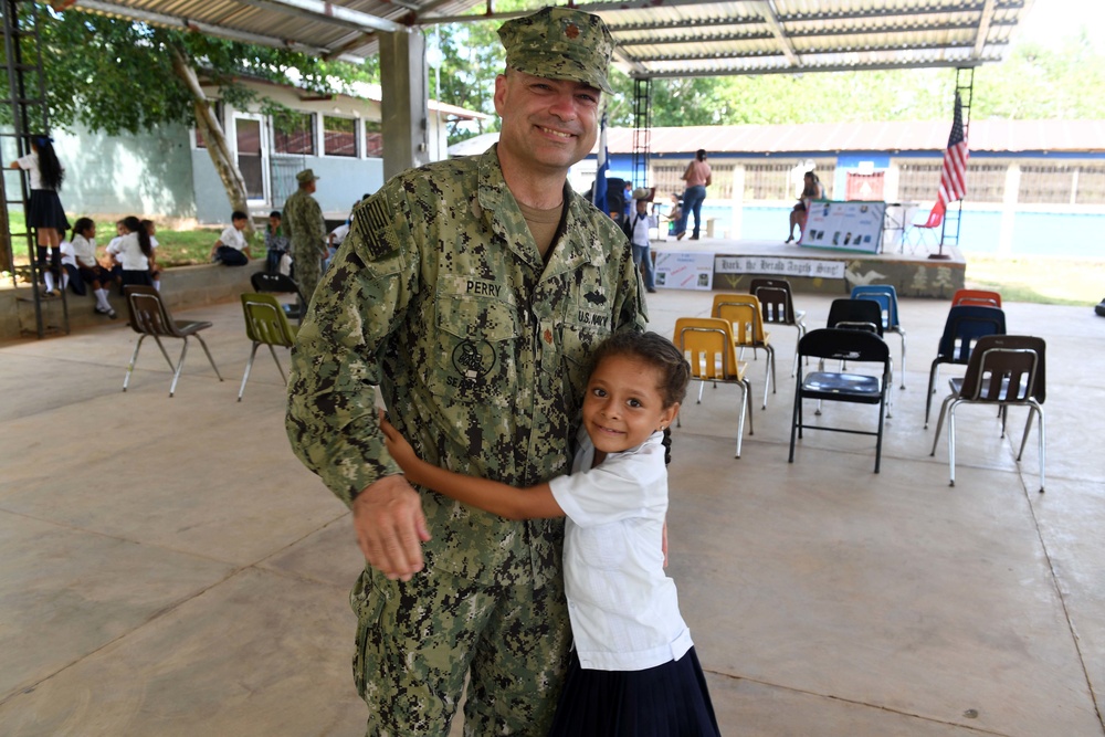 Navy Sailors Celebrate COMREL Completion during SPS 17