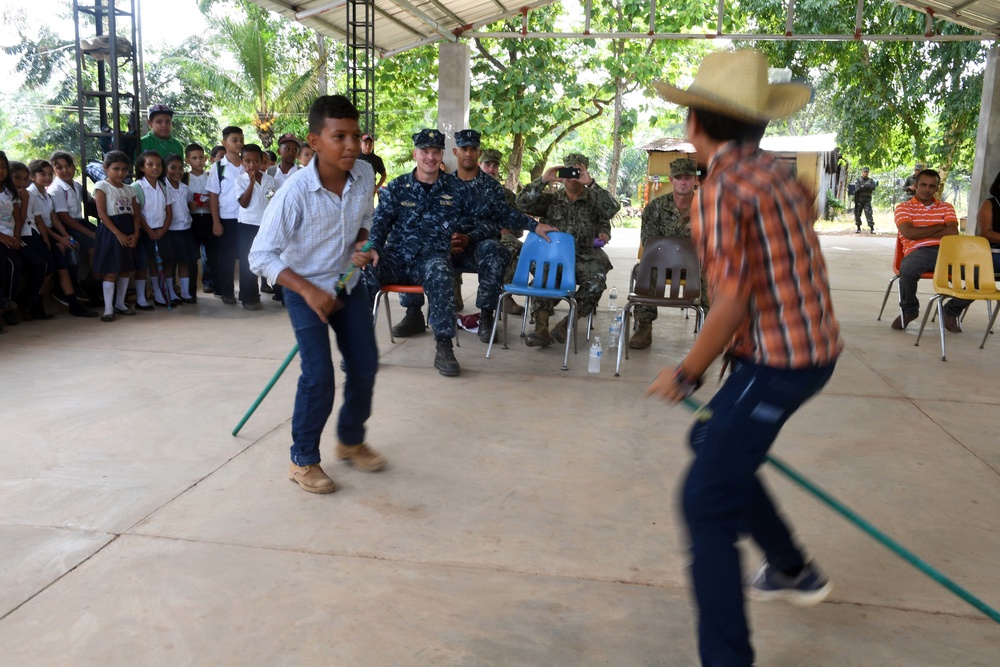 Navy Sailors Celebrate COMREL Completion during SPS 17