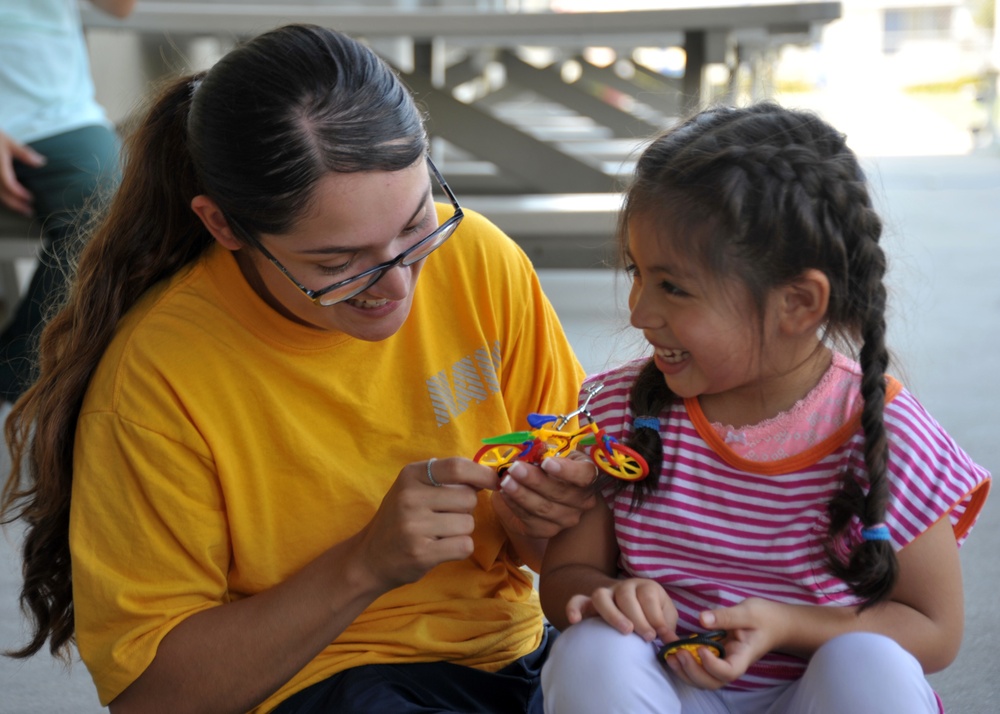 Sailors Volunteer at After School Program During LA Fleet Week