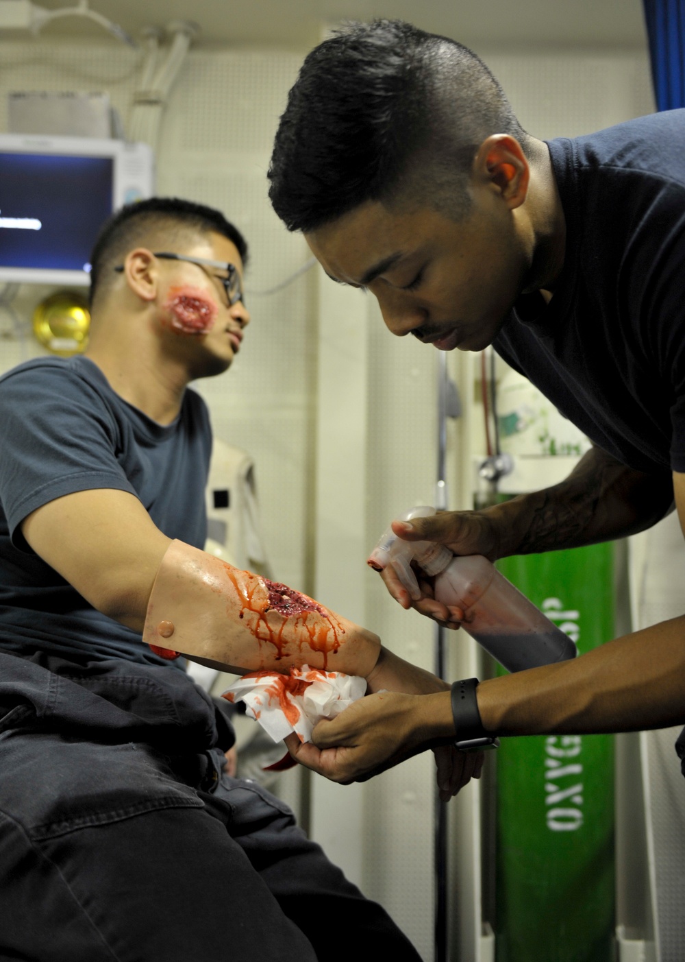 Sailors Prepare For Medical Drill