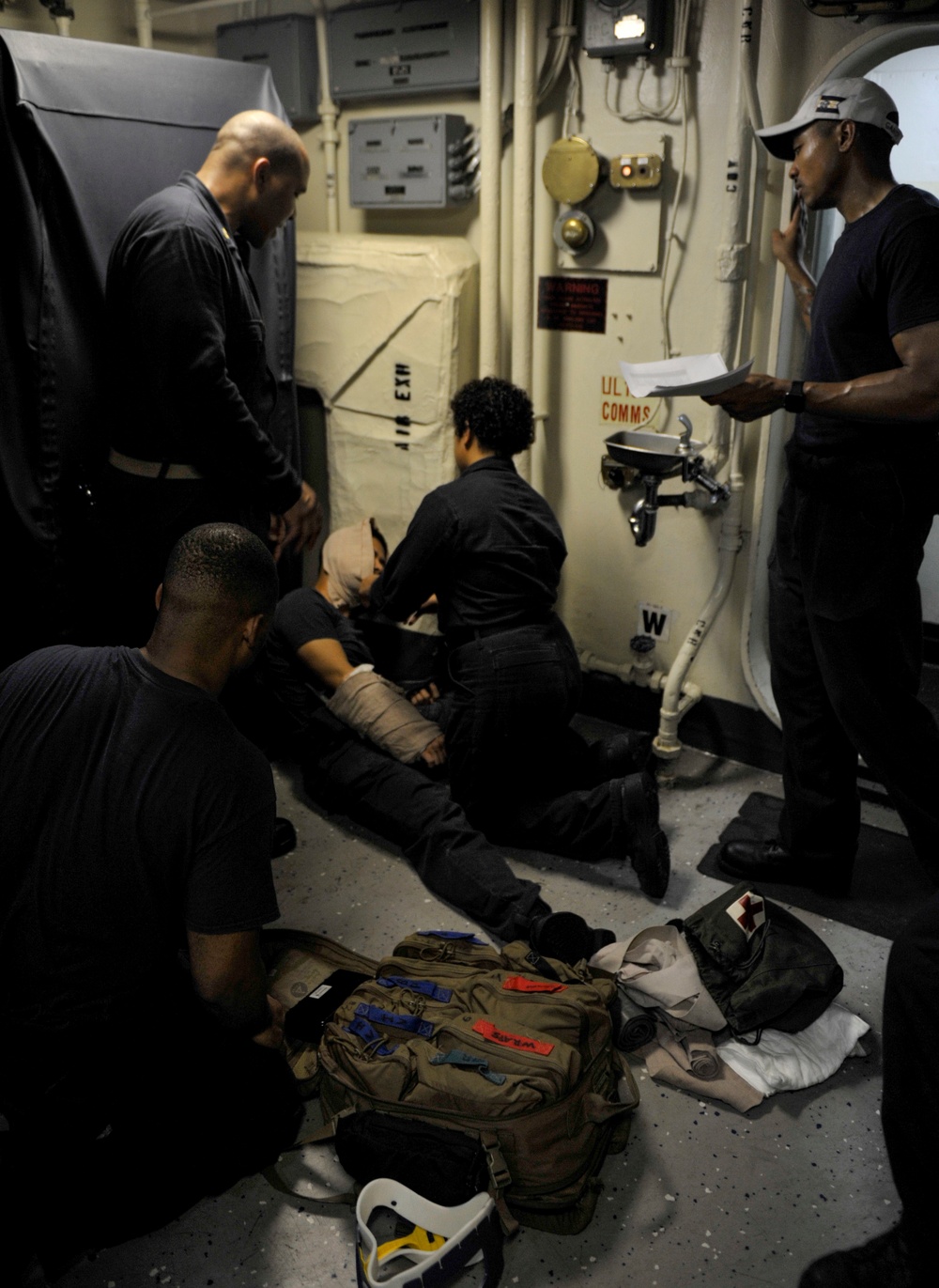 Sailors Respond To Medical Drills