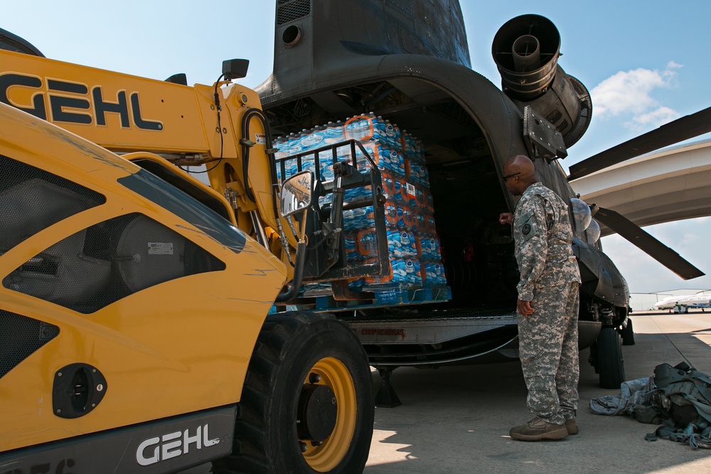 Hurricane Harvey - Texas Army National Guard Delivers Supplies To Those In Need