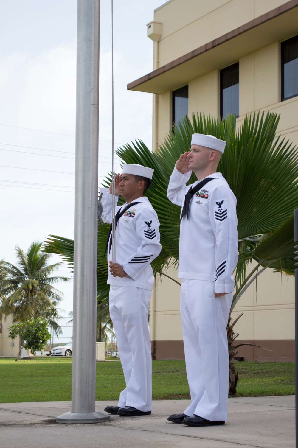 Guam CPO Selectees Conduct Colors