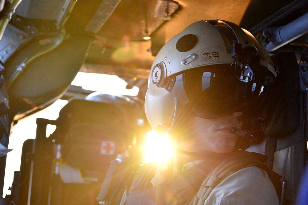 Coast Guard, Customs and Border Protection conduct flyovers in Beaumont, Texas