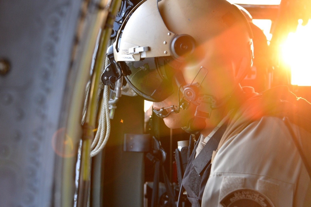 Coast Guard, Customs and Border Protection conduct flyovers in Beaumont, Texas