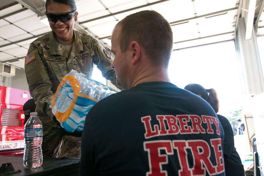 Hurricane Harvey – Liberty Fire Department Receives Life Supporting Supplies