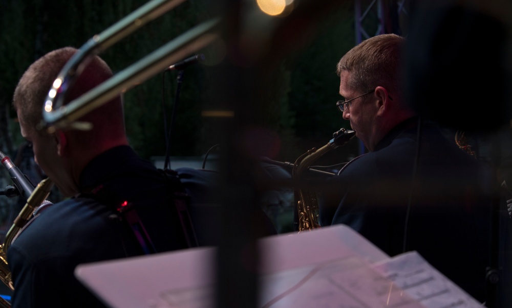USAFE jazz band rocks Slovakian celebration