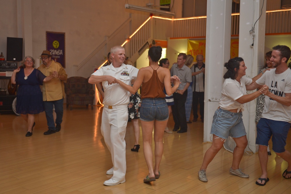 Sailors Swing Dance During LA Fleet Week 2017
