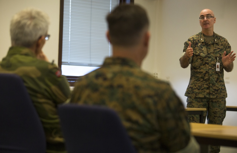 Chief of Defence Staff Norway visits Marine Rotational Force Europe Marines