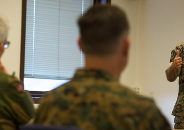 Chief of Defence Staff Norway visits Marine Rotational Force Europe Marines