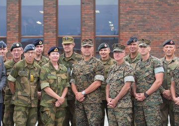 Chief of Defence Staff Norway visits Marine Rotational Force Europe Marines