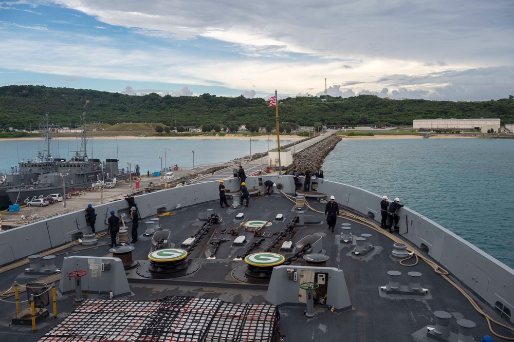 USS Green Bay departs Okinawa, Japan