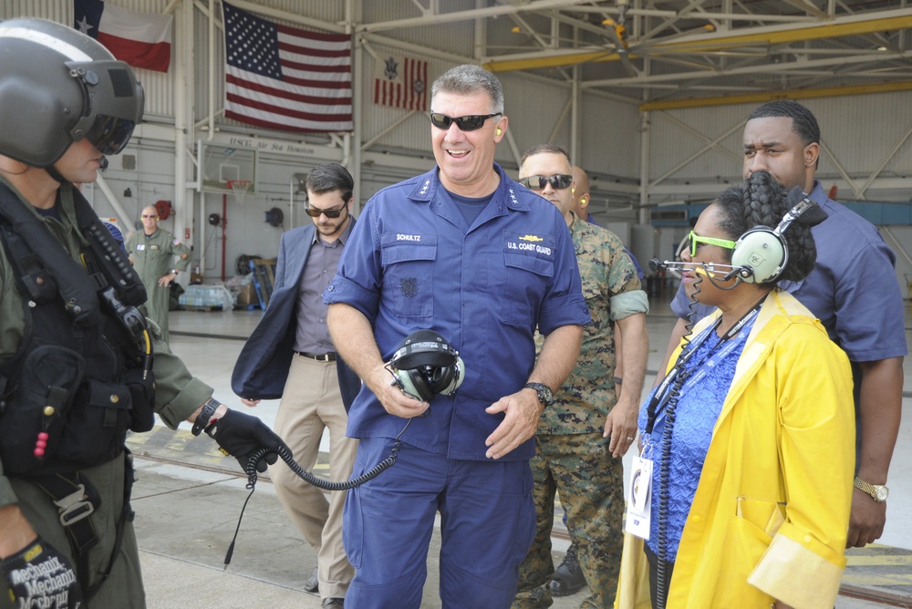 Congresswoman Jackson Lee visits Coast Guard Air Station Houston